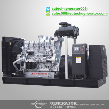Prix ​​du générateur diesel silencieux 1500 kva conteneurisé avec le moteur de Mitsubishi S12R-PTAA2